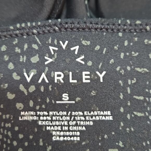 Varley Edris Bra Mono Feather Black Size Small - Picture 4 of 8